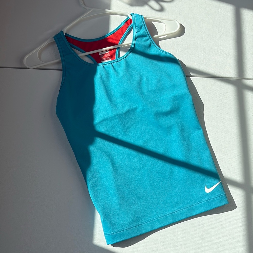 Nike Y2K Nike Pro Compression Support Tank Turquoise Small
